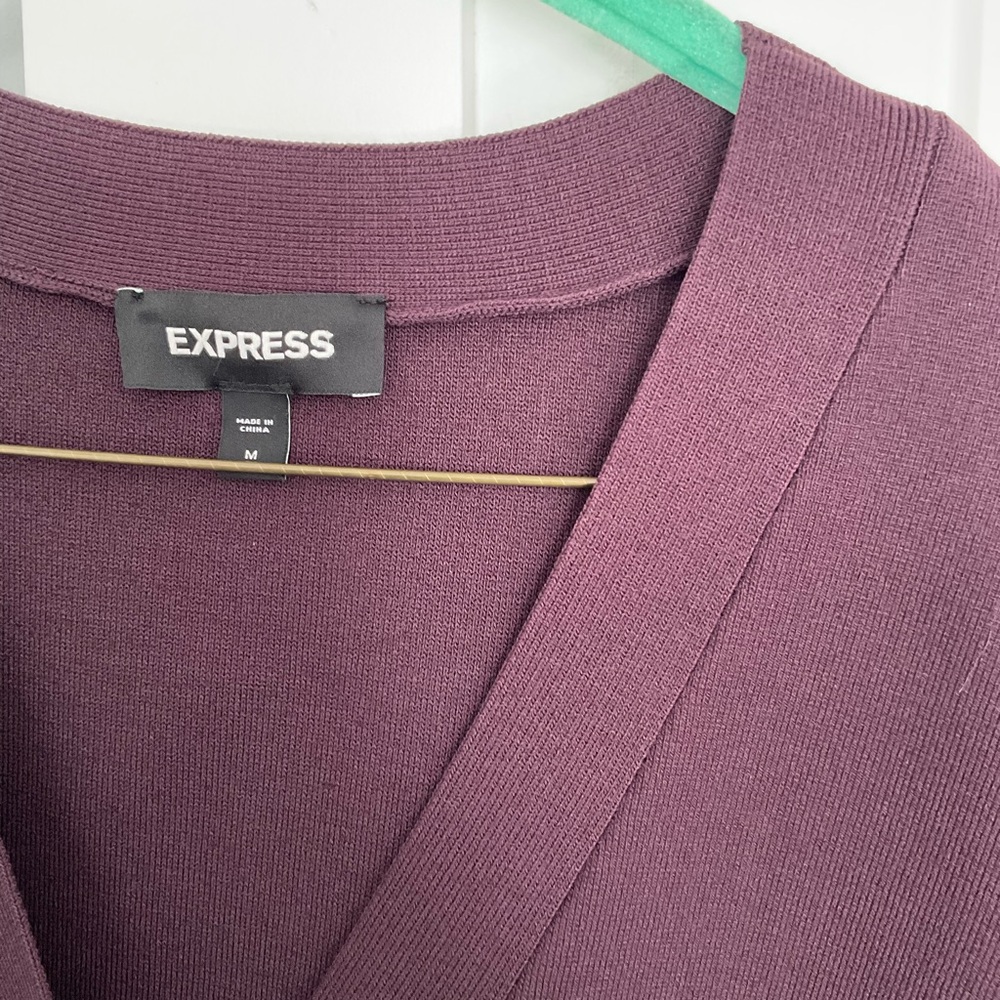 Express Deep Purple Knit Top
